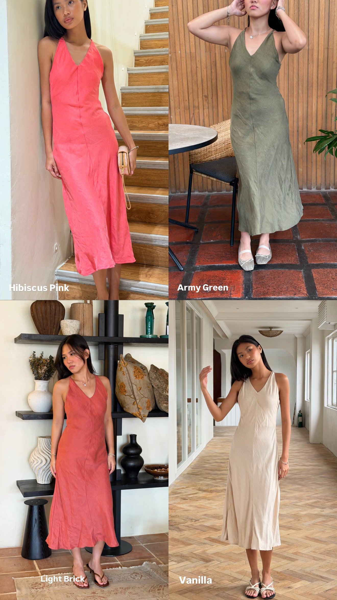 Calma Midi Bias Slip Dress